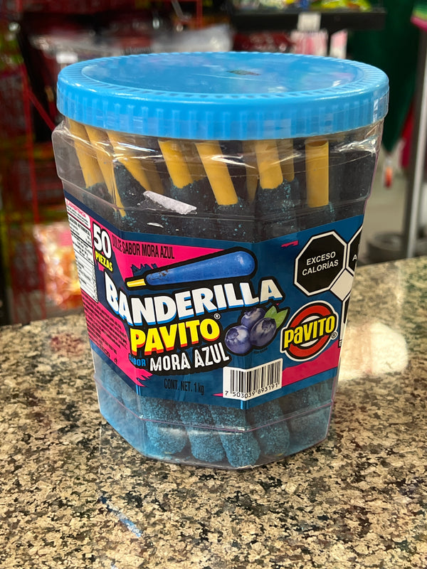 BANDERILLA PAVITO MORA AZUL 50 PCS