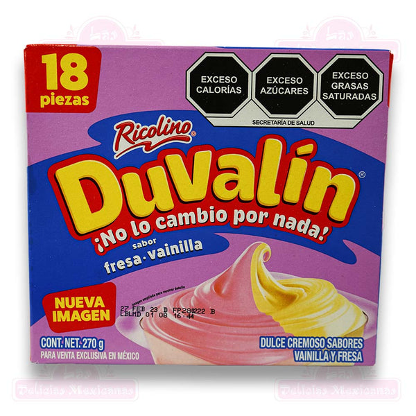 Duvalin Bi Sabor 18pcs Vainilla y Fresa