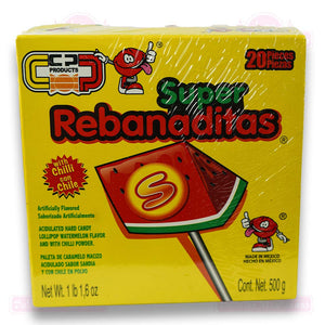 Super Rebanaditas Box Watermelon sandia 20pcs