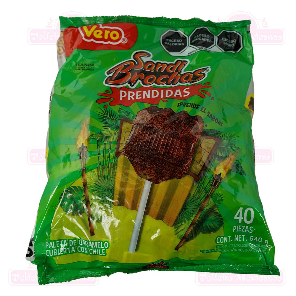 Mexican Candy Sandi Brocha VERO SANDI BROCHAS PRENDIDAS (40PCS