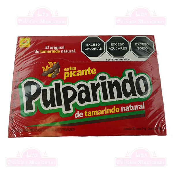 Pulparindo Extra Spicy picante 20pcs