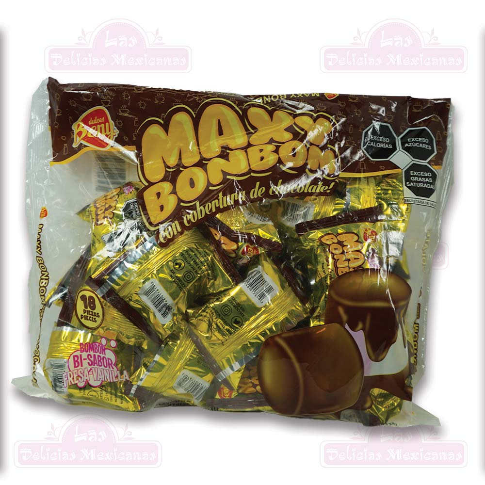 Maxy Bonbom Con Cobertura Chocolate 432g