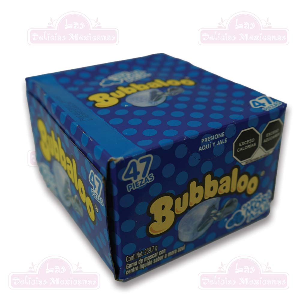 Bubbaloo Sabor Mora Azul 50pcs