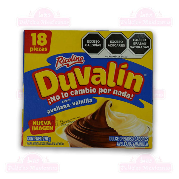 Duvalin Bi Sabor Avellana y Vainilla (18 Pieces) 270g