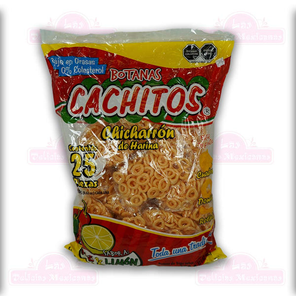 Botanas Cachitos Chicharron De Harina 25pcs