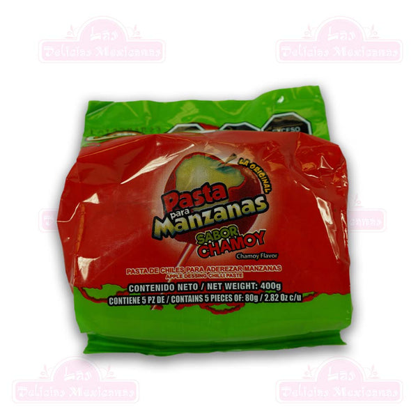 PASTA PARA MANZANAS SABOR CHAMOY (5PCS). 400G