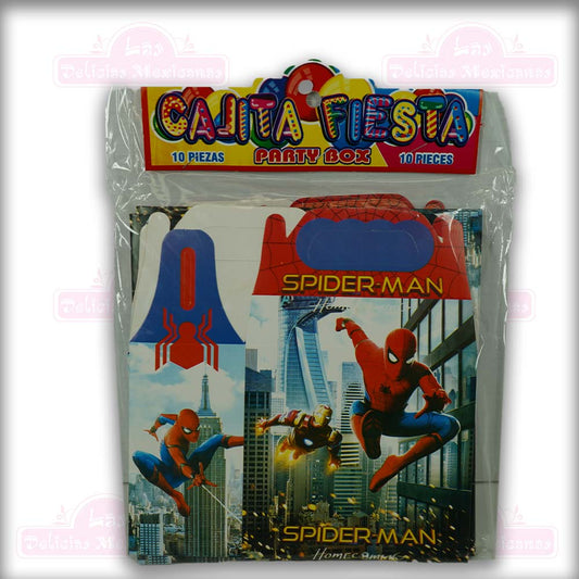 Cajita Para Dulces Spiderman 10pcs