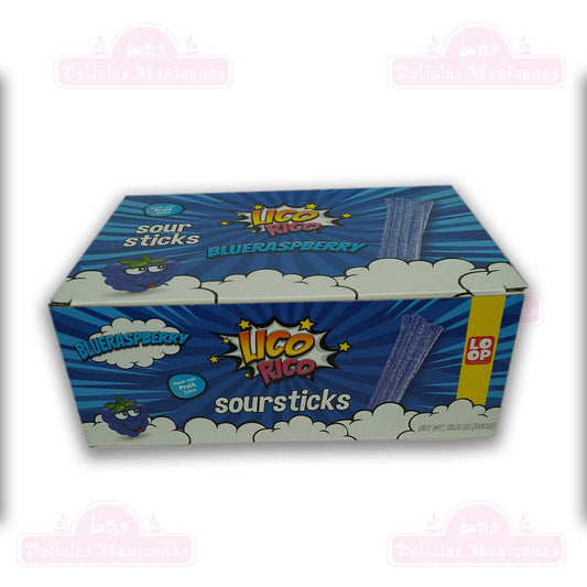 Lico Rico - Sour Sticks Bluerasberry -Case