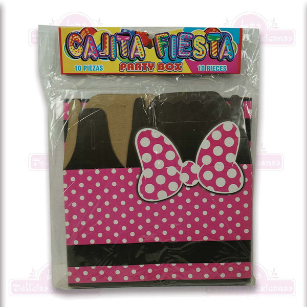 Cajita Para Dulces Minnie Pink 10pcs