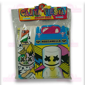 Cajita Para Dulces Marshmello 10pcs