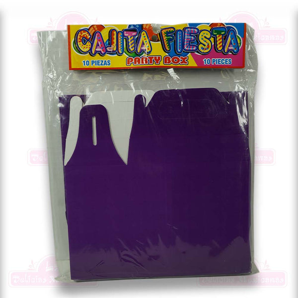 Cajita Para Dulces Morada 10pcs