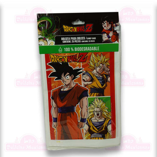 Party Colors Dragon Ball Z Bolsitas 25pcs