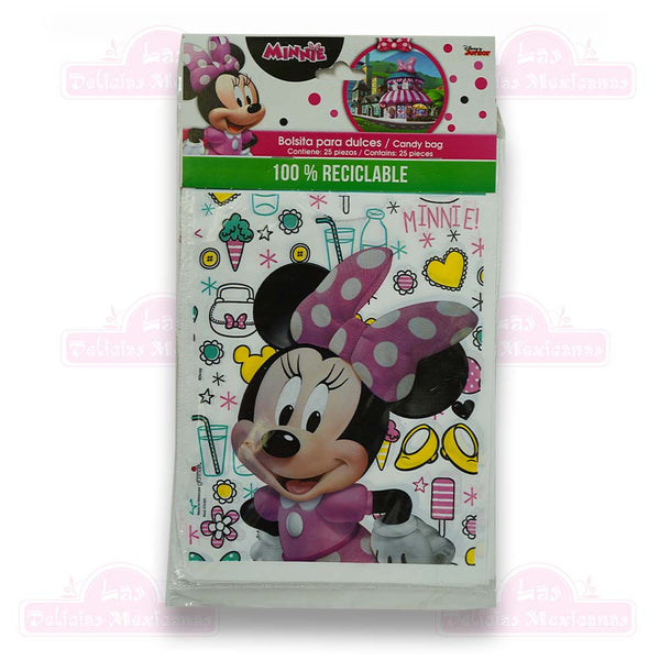 Bolsitas Para Dulces Minnie Mouse 25pzs