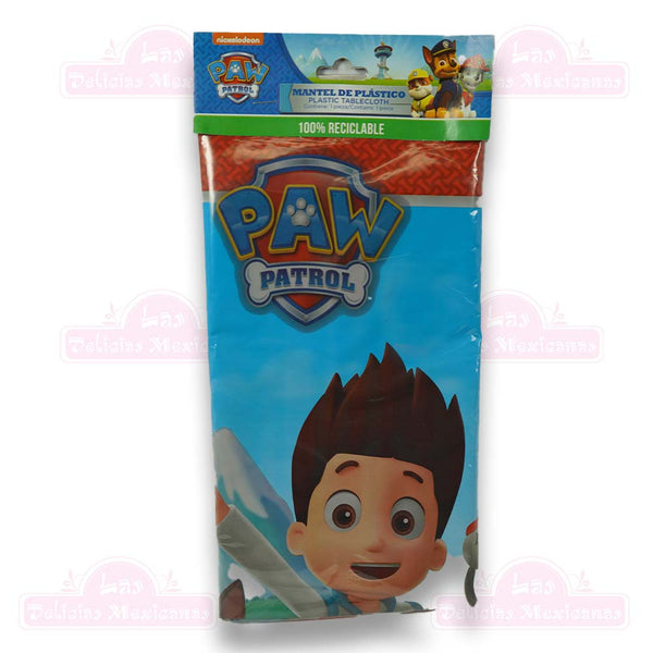 Mantel De Plastico Paw Patrol Azul