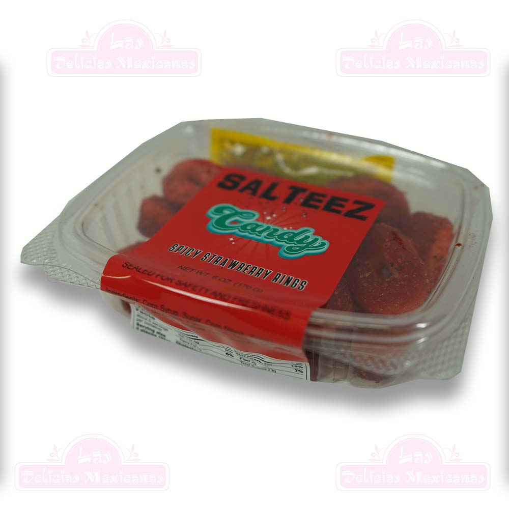 Salteez Spicy Strawberry Rings 170g