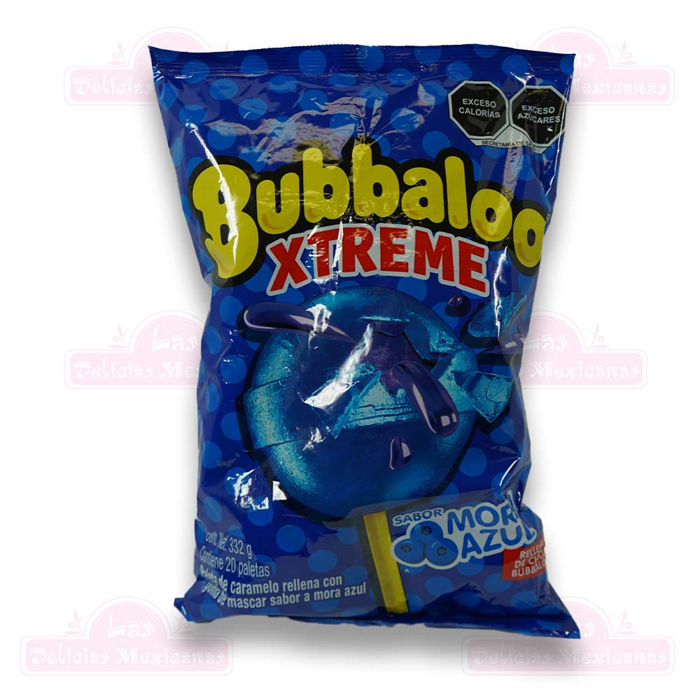 Bubbaloo Xtreme Mora Azul 20pcs